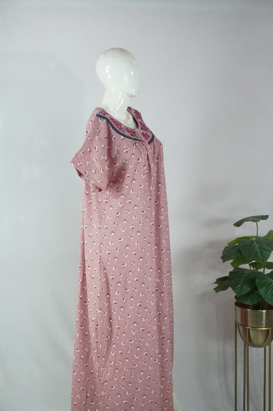 Alpine embroidery nighty