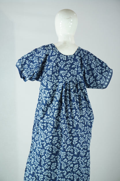 Button cotton nighty