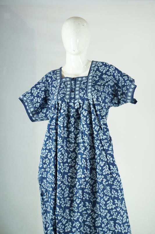 Button cotton nighty