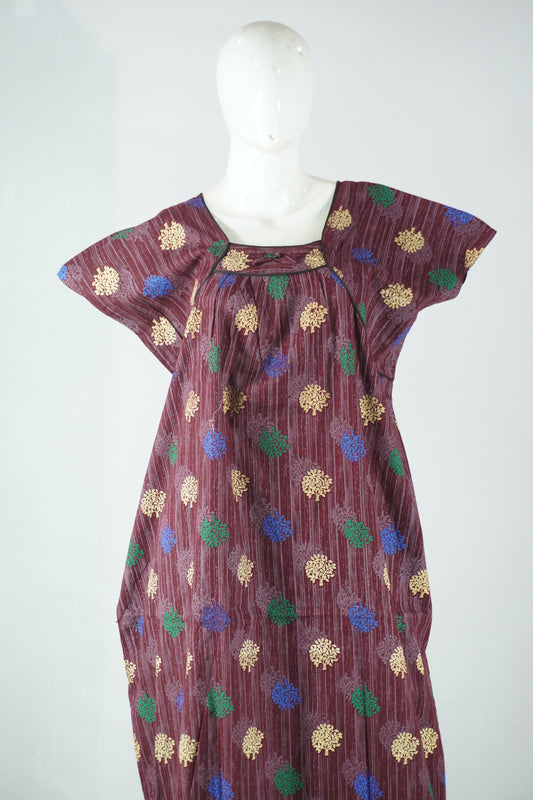 Button cotton nighty