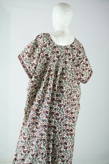 Button cotton nighty