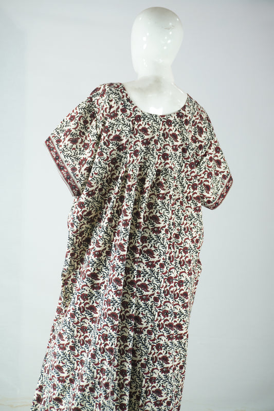 Button cotton nighty