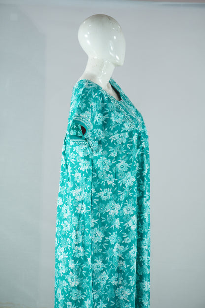 Button cotton nighty