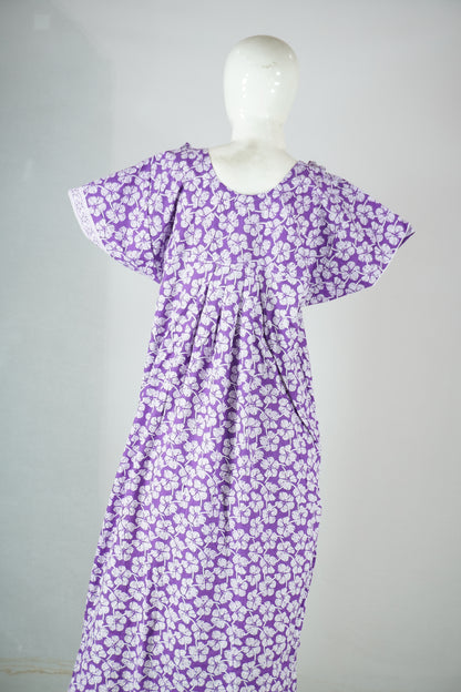 Button Cotton Nighty