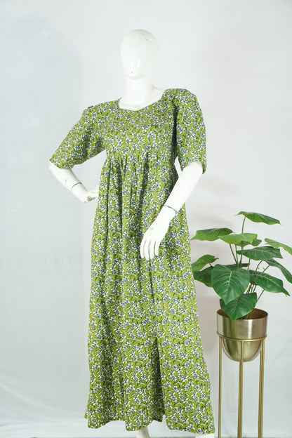 Prosion Single Tier Cotton Frock