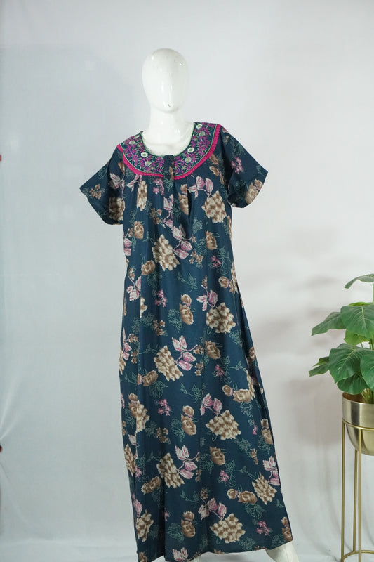 alpine embroidery nighty