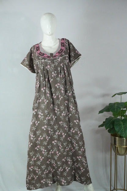 Alpine embroidery nighty